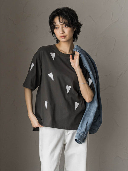 【40周年限定】LOVE刺繍ルーズTシャツ
