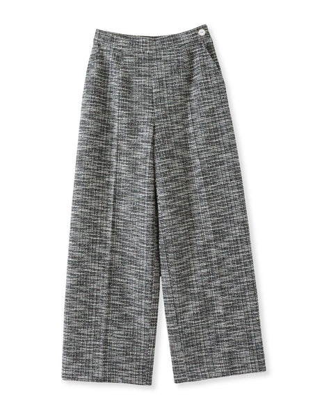 ツイードラメワイドパンツ