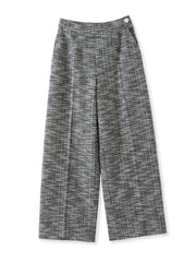 ツイードラメワイドパンツ