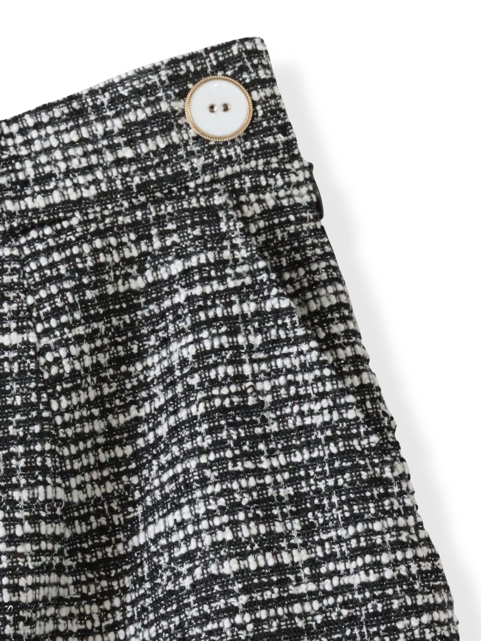 ツイードラメワイドパンツ