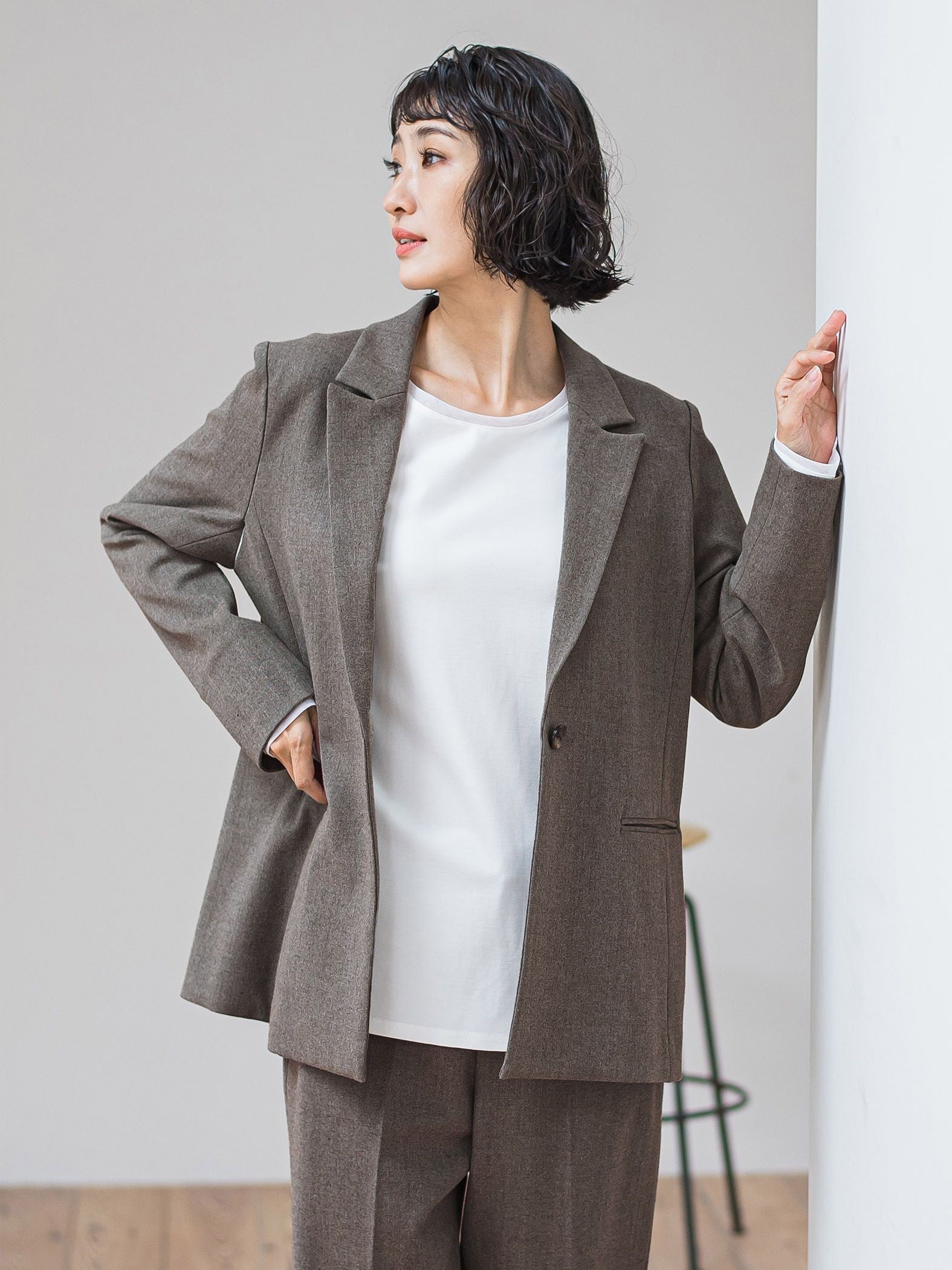 ピクシエスタテーラードジャケット≪手洗い可能≫