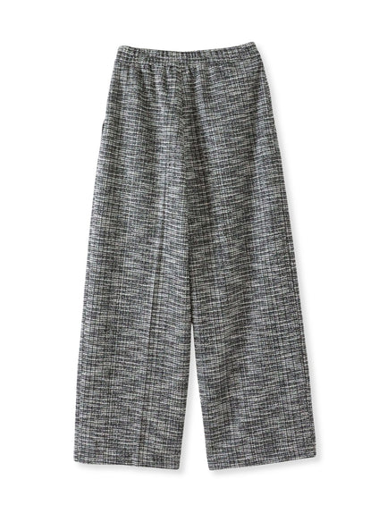 ツイードラメワイドパンツ