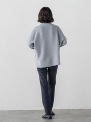 ヘリンボーンニット