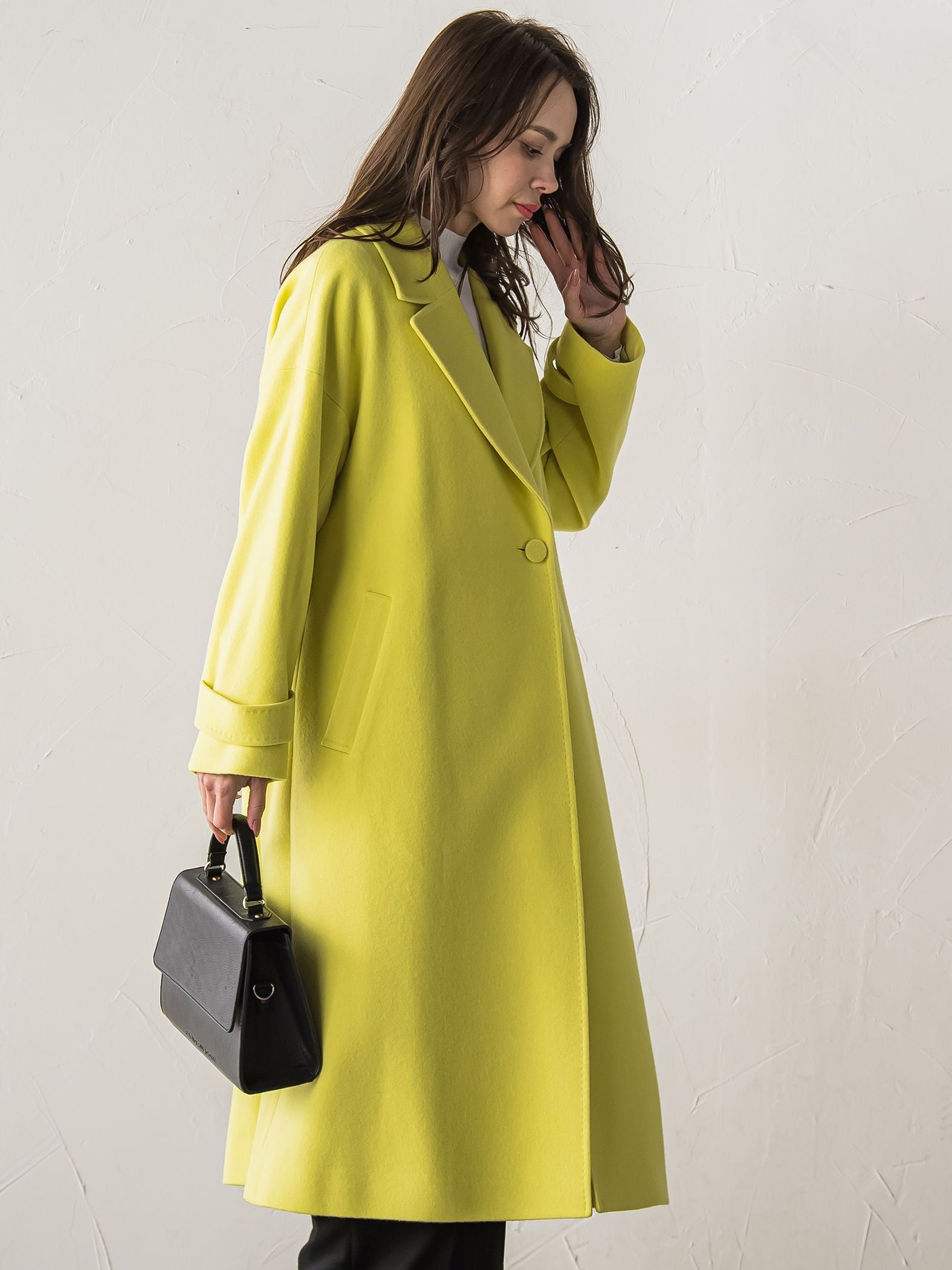 テーラードカラーコート