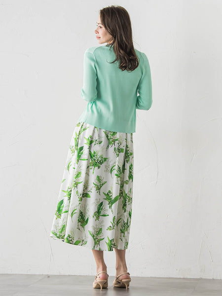 LUCINDAリブニットVカーディガン