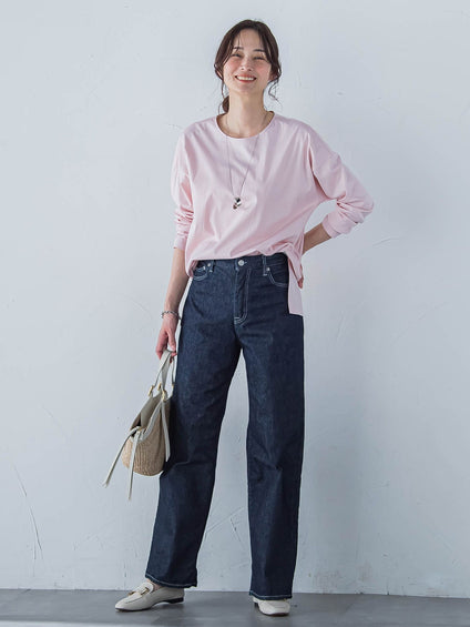 【WEB限定】プレミアムコットンコンフォートカットソー≪3サイズ/洗濯機で洗える/接触冷感≫