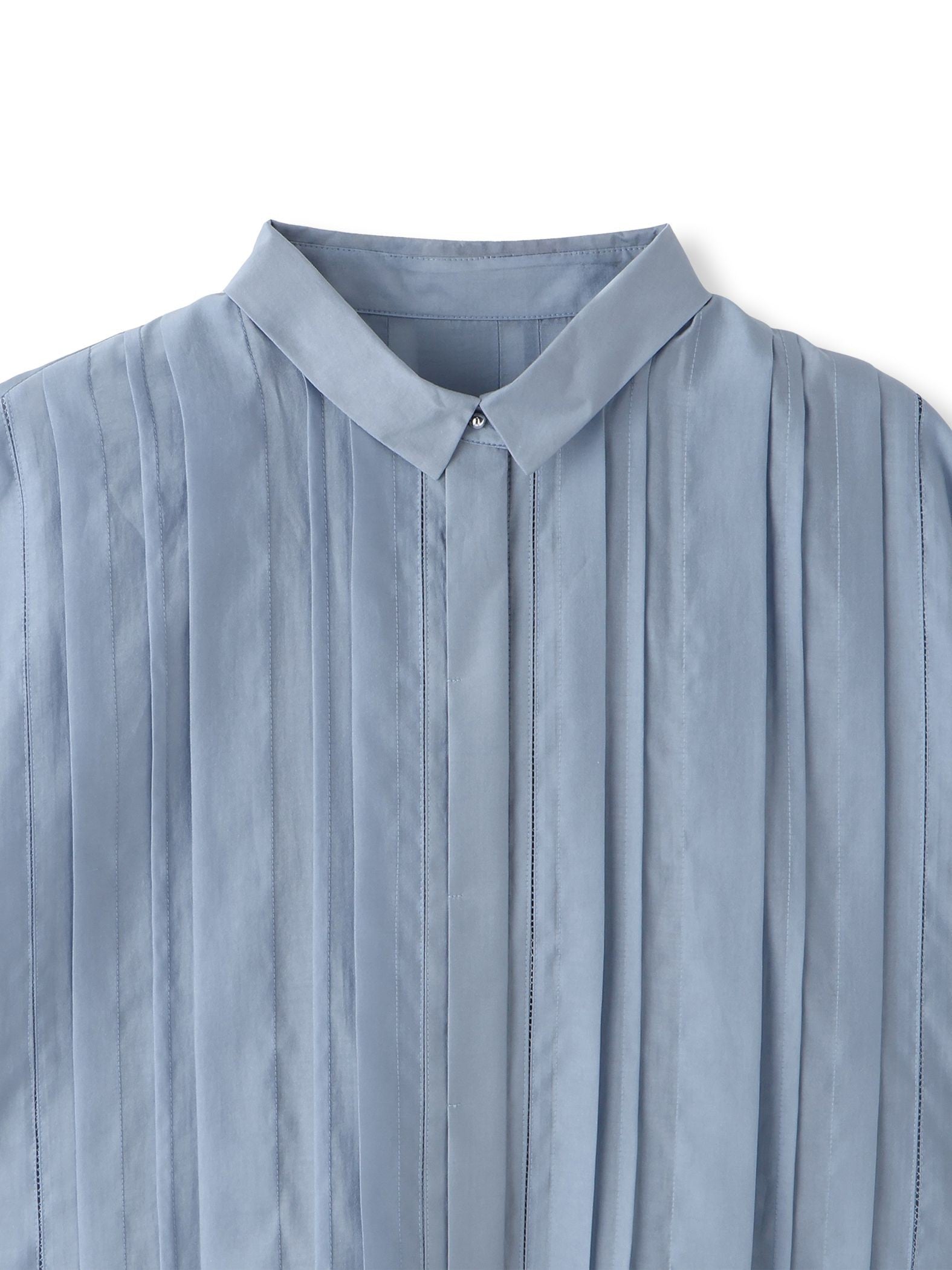 ピンタックレースブラウス≪手洗い可能≫