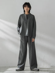 【新色追加】サーモサキソニーバックタックスキッパーブラウス≪洗濯機で洗える≫