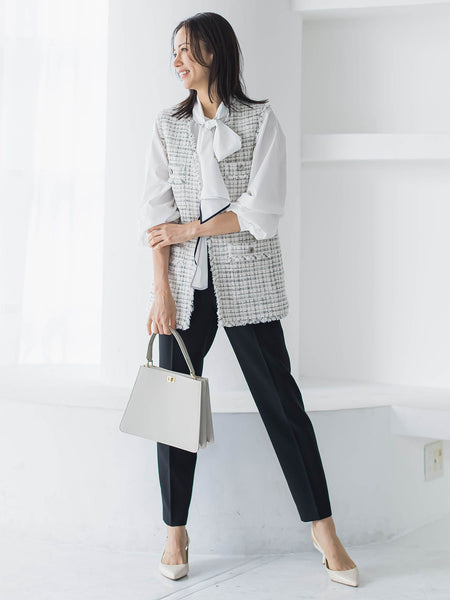 LUSTROツイードジレ