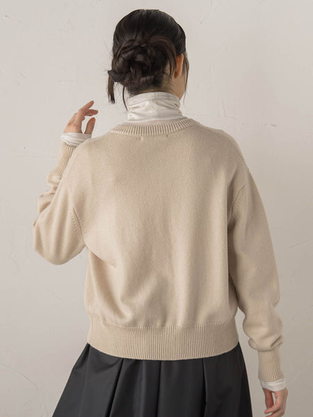 ビジュー刺繍カーディガン≪手洗い可能≫