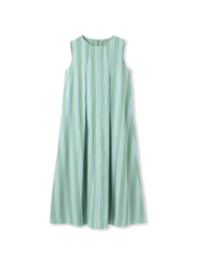MULTI COTTONストライプワンピース