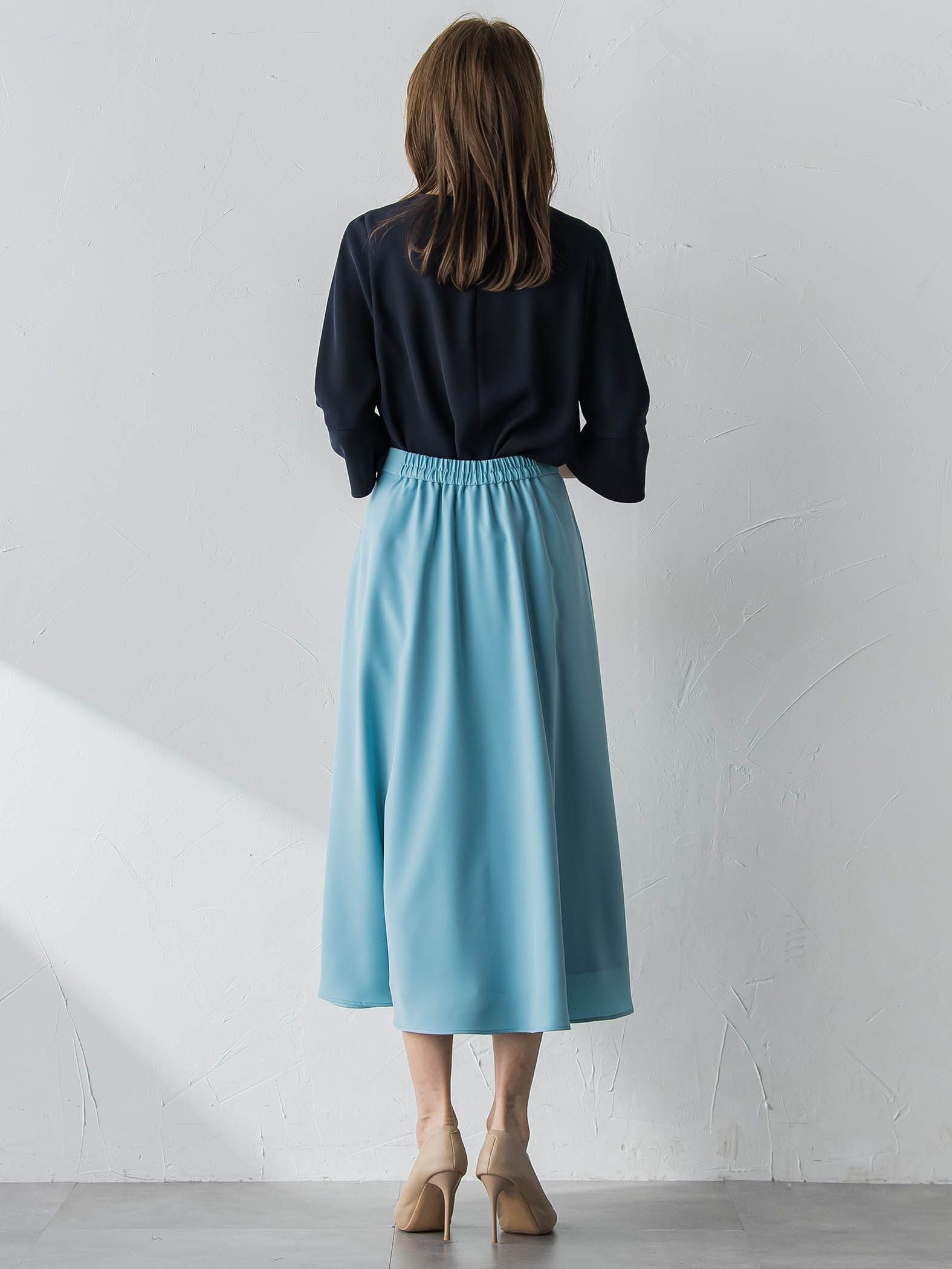 ダブルサテンスカート