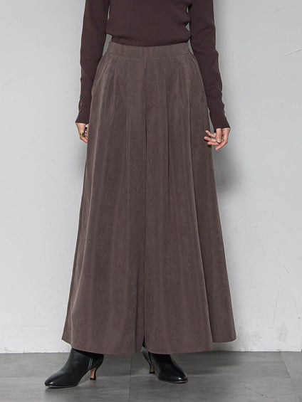 【新色追加】【ゆるっと上品】私に似合うキュロットパンツ≪手洗い可能≫