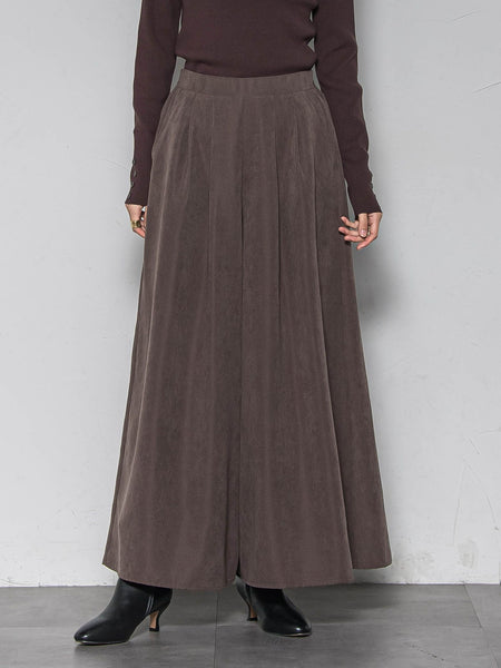 【新色追加】【ゆるっと上品】私に似合うキュロットパンツ≪手洗い可能≫