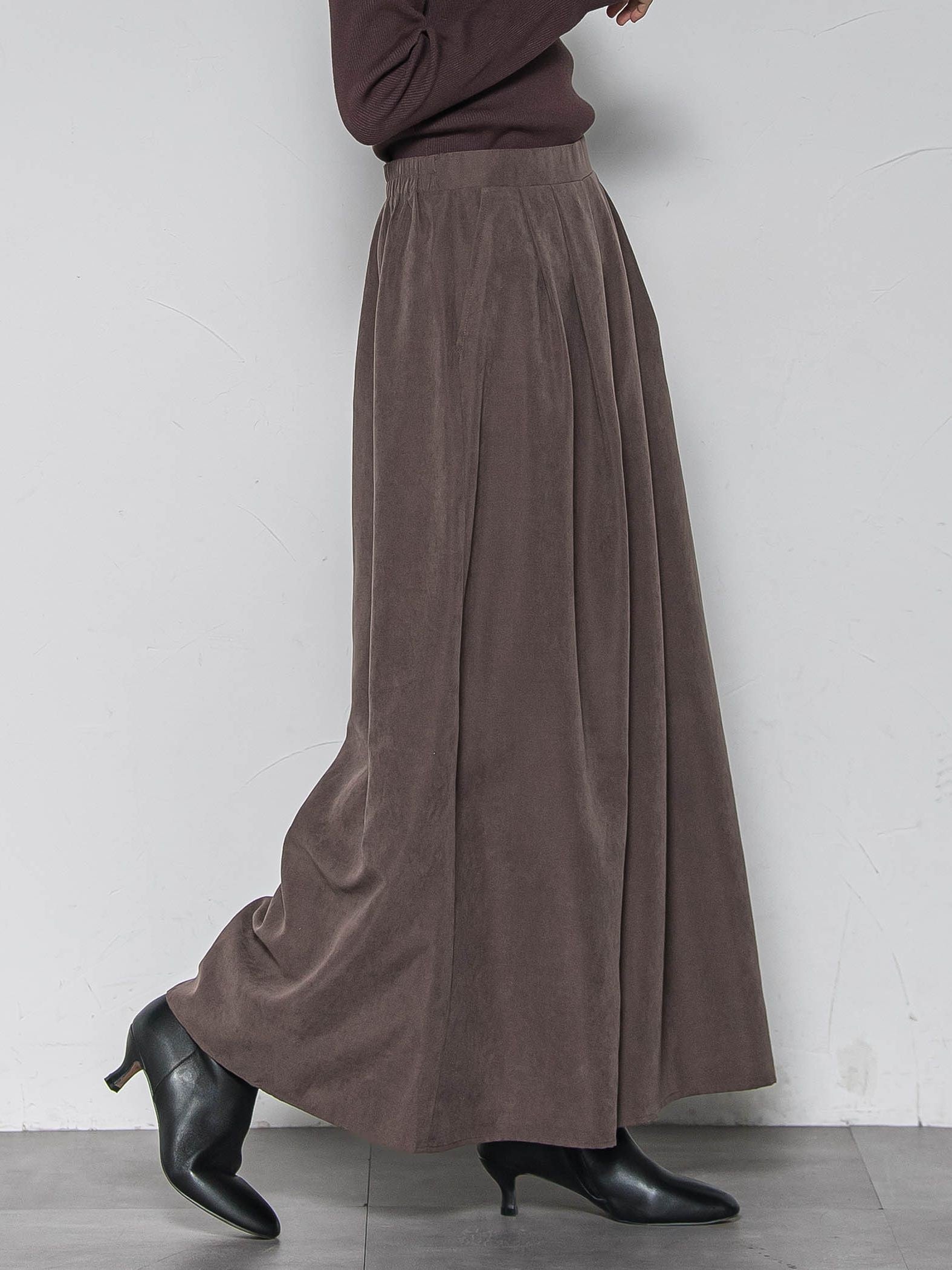 【新色追加】【ゆるっと上品】私に似合うキュロットパンツ≪手洗い可能≫