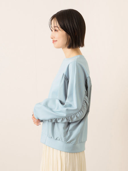 《予約販売》【ふんわり、きちんと。】ドルマンギャザープルオーバー≪手洗い可能≫