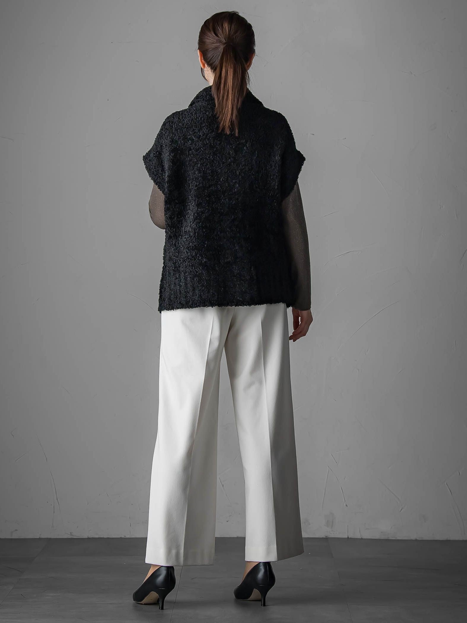 カーリングヤーンジップジレ≪手洗い可能≫