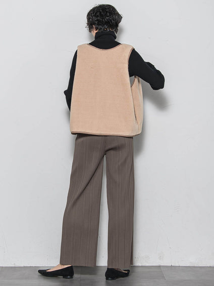 【WEB限定】4WAYキルティング×ボアブルゾン≪手洗い可能≫