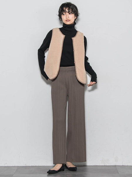 【WEB限定】4WAYキルティング×ボアブルゾン≪手洗い可能≫