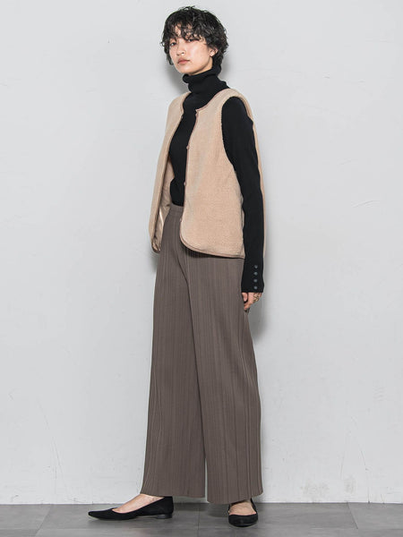 【WEB限定】4WAYキルティング×ボアブルゾン≪手洗い可能≫