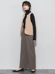 【WEB限定】4WAYキルティング×ボアブルゾン≪手洗い可能≫