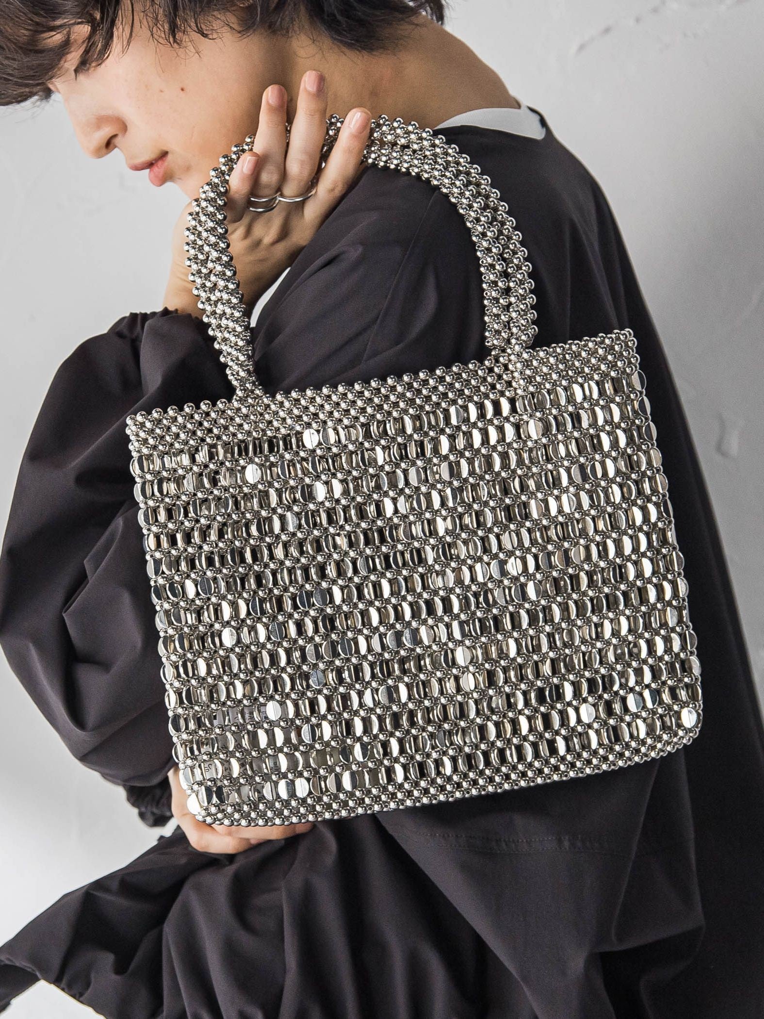 メタルビーズバッグ