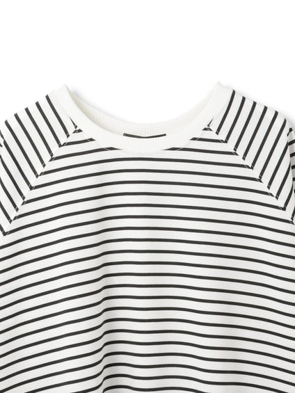 ポンチローマ異素材ラウンドヘムカットソー