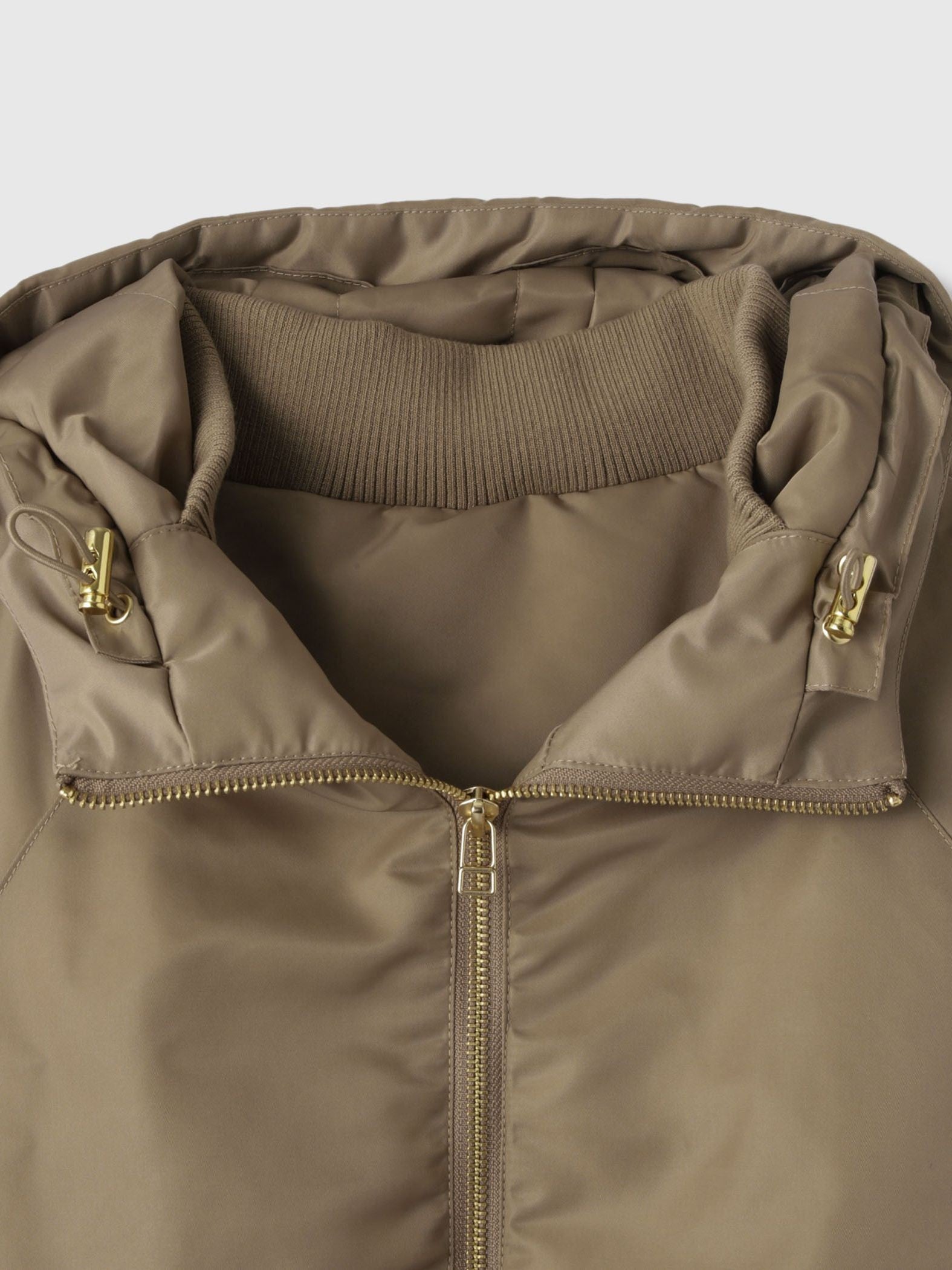 ナイロン中綿フードMA-1ジャケット≪手洗い可能≫