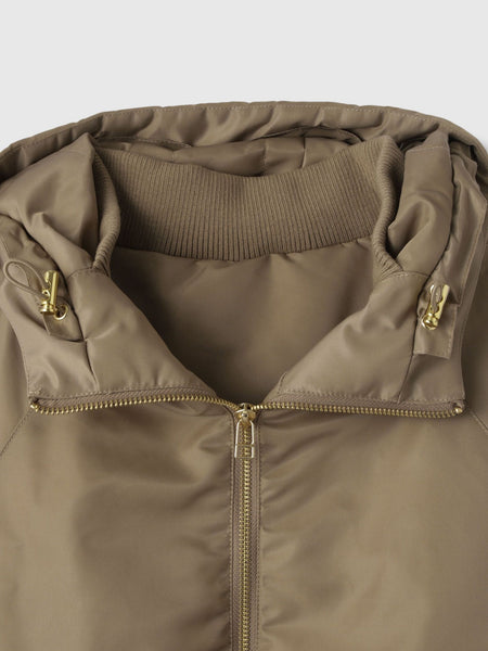 ナイロン中綿フードMA-1ジャケット≪手洗い可能≫