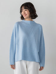 【大きいサイズ】ヘリンボーンニット