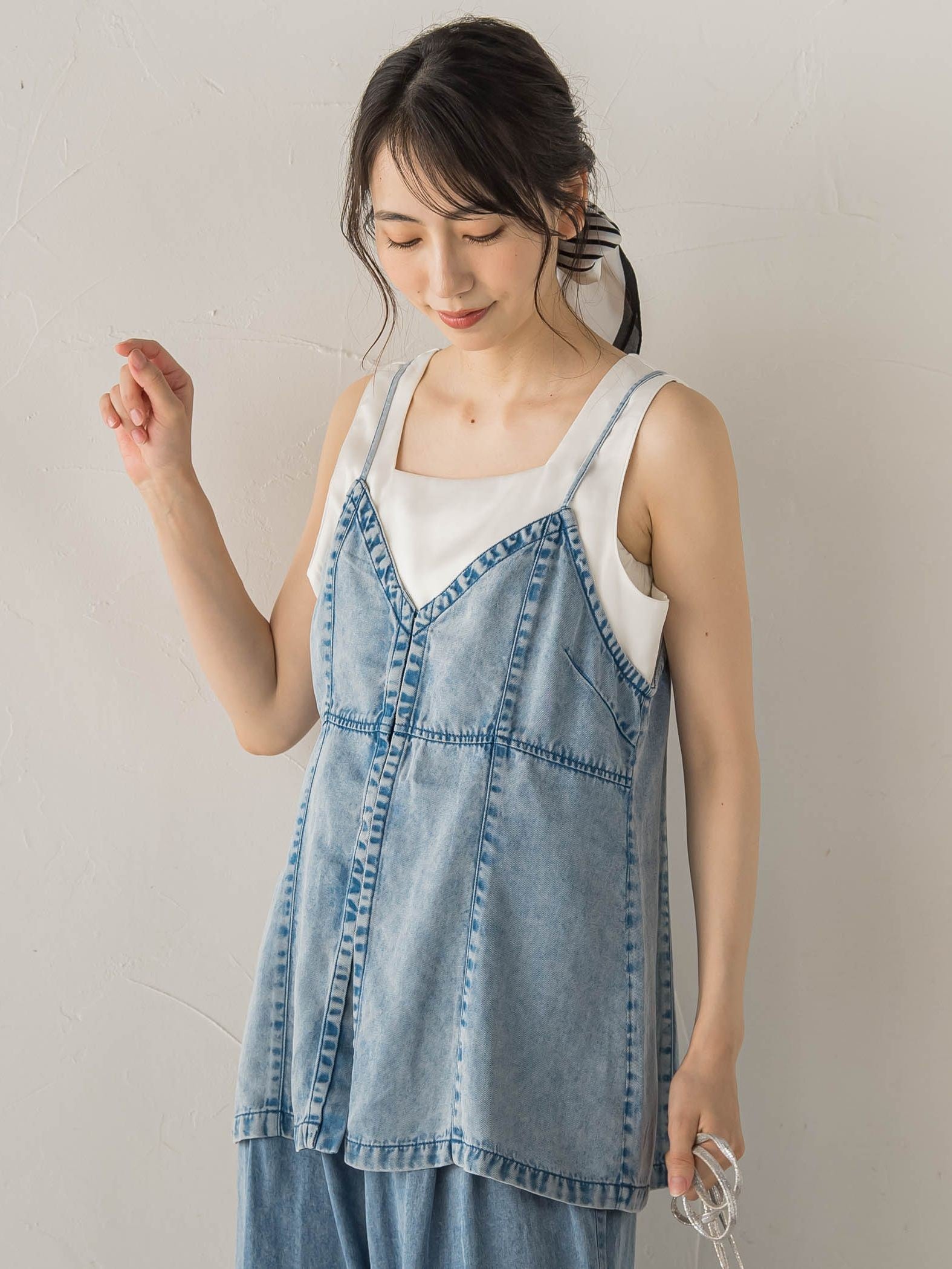 Air DENIM キャミビスチェ