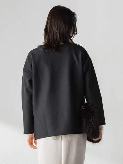 【WEB限定】裏毛布クルーネックプルオーバー≪毛玉防止・ストレッチ≫