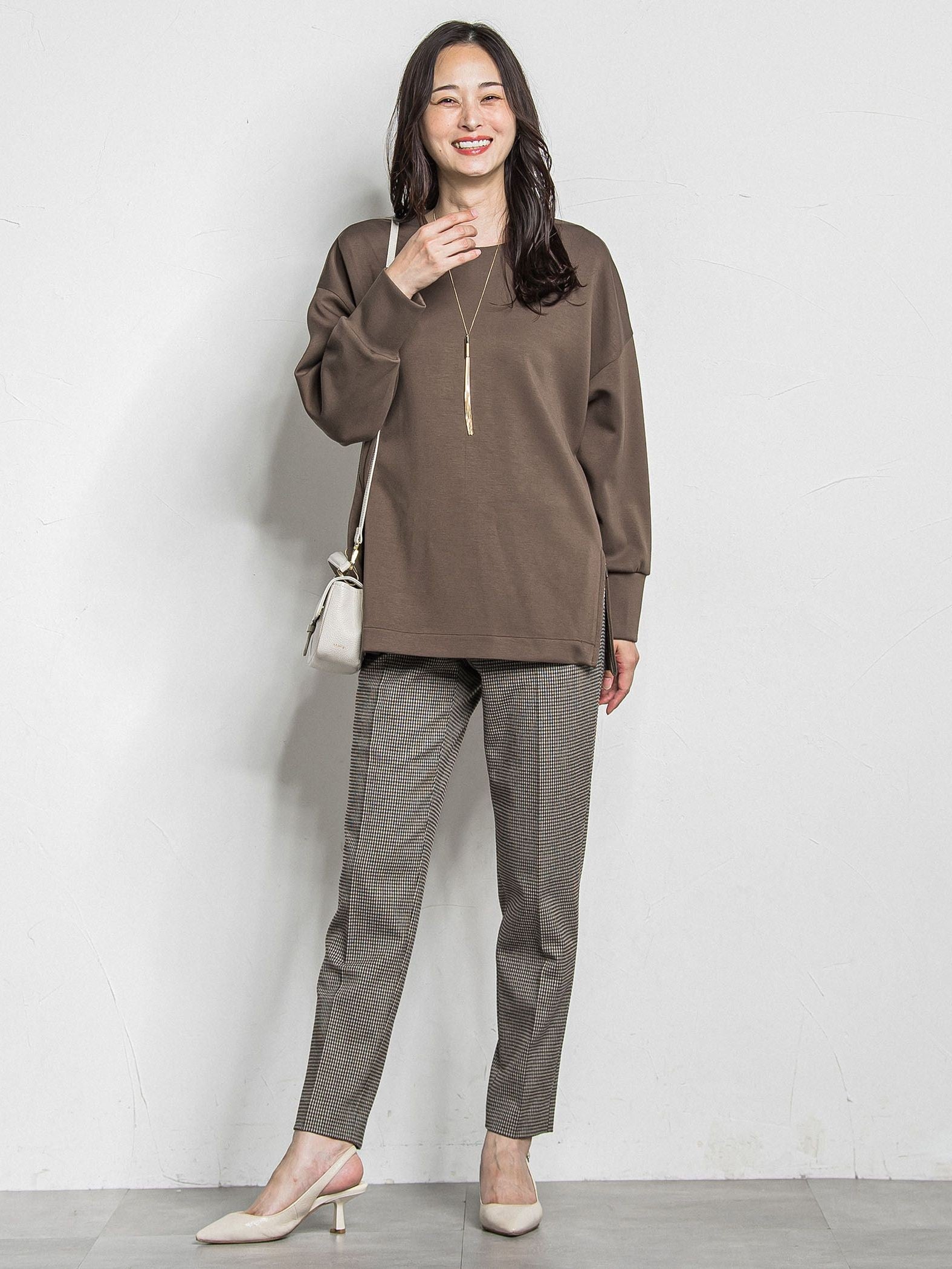 両面起毛テーパードパンツ≪WEB限定13号/洗える/セットアップ対応≫