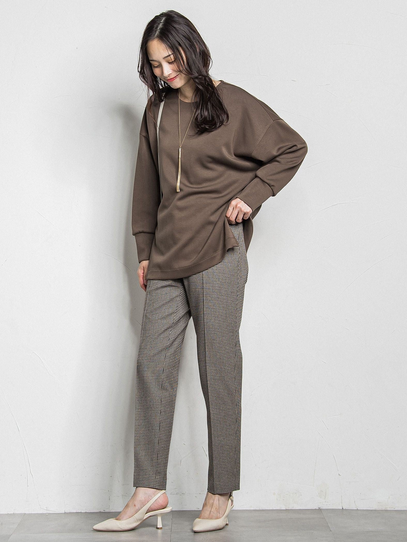 両面起毛テーパードパンツ≪WEB限定13号/洗える/セットアップ対応≫