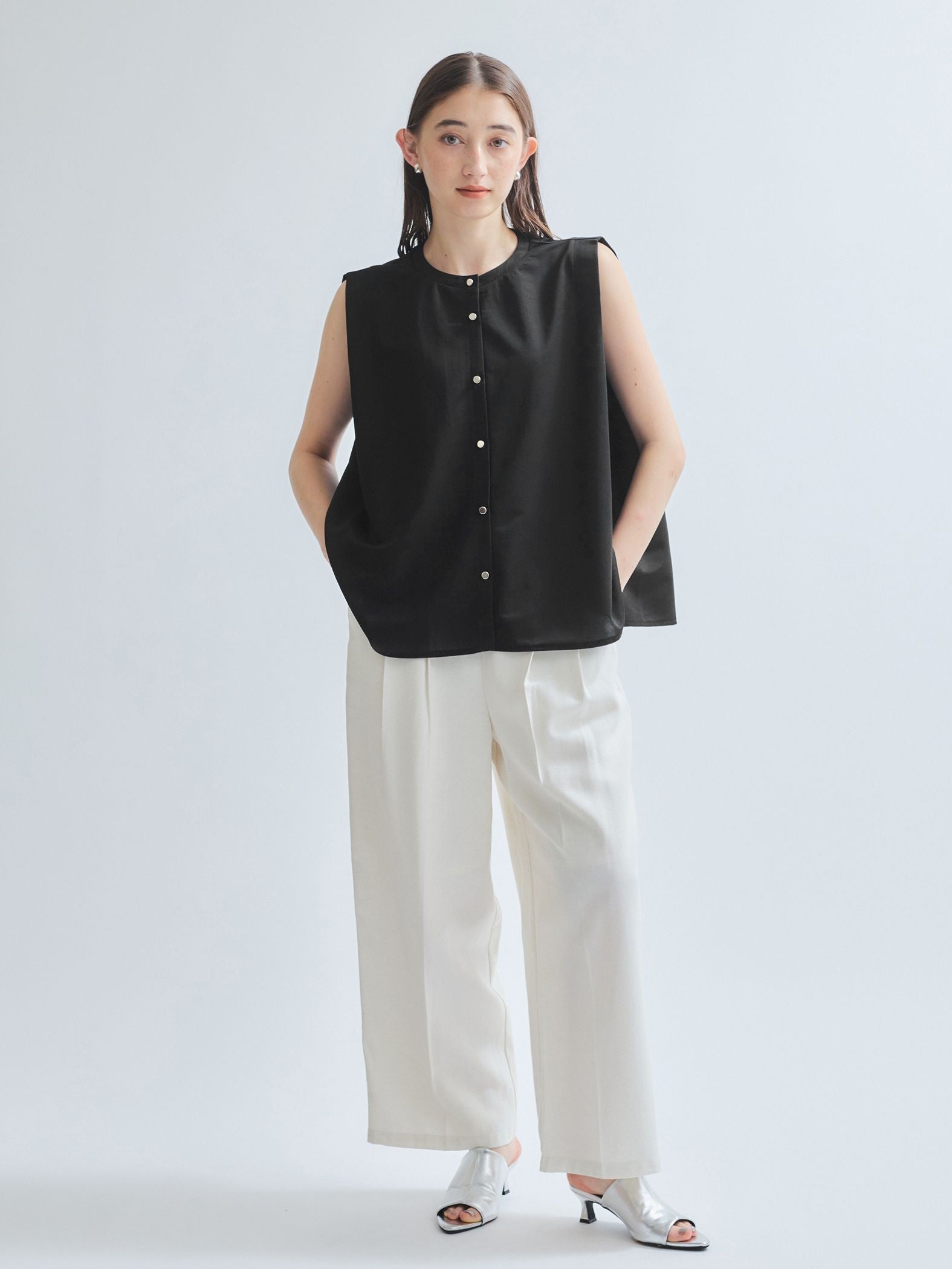 レーヨントラックパンツ≪手洗い可能≫