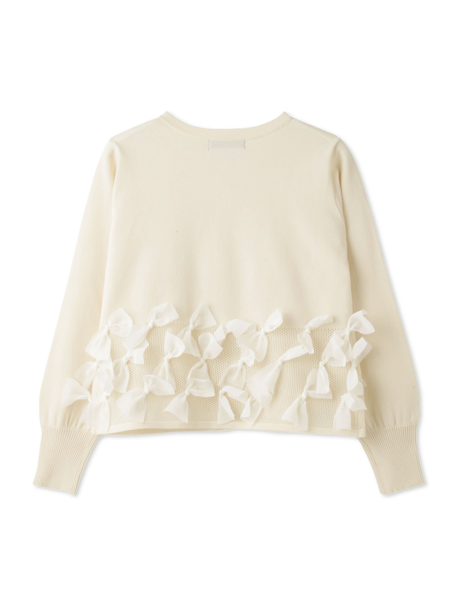 ブルーミングリボンニットカーディガン