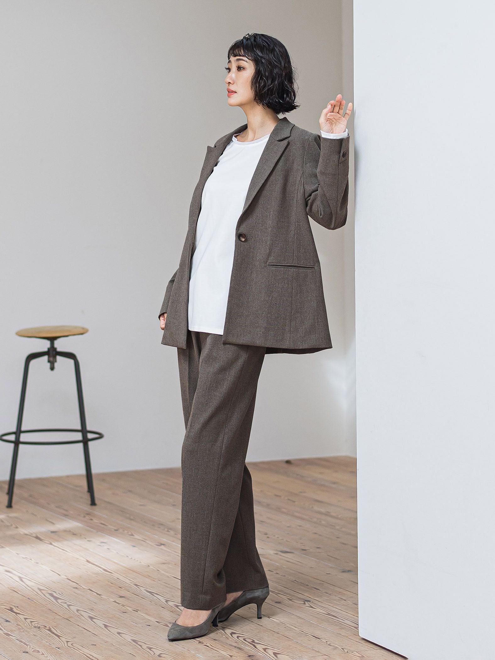 ピクシエスタテーラードジャケット≪手洗い可能≫