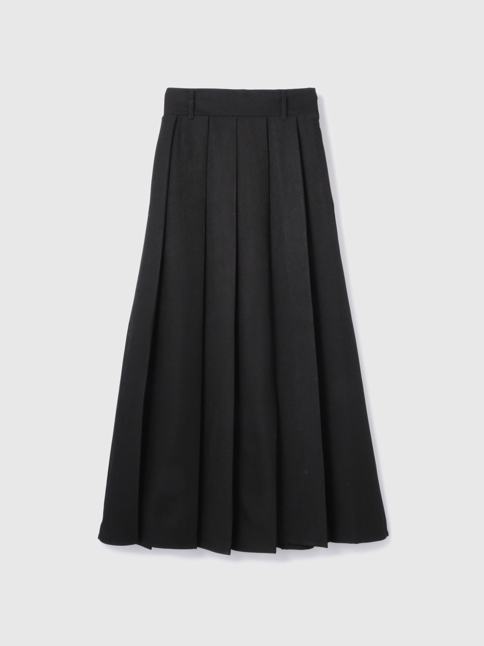 ワイドプリーツスリットスカート≪手洗い可能≫