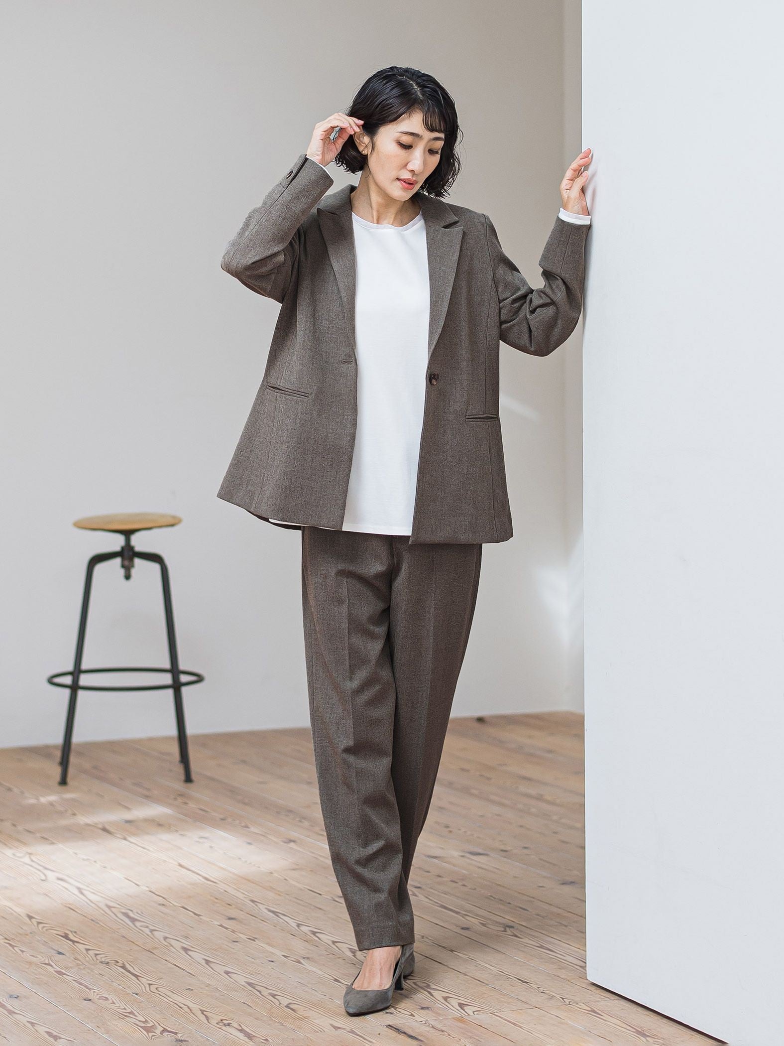 ピクシエスタテーラードジャケット≪手洗い可能≫