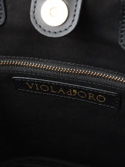 【VIOLAd'ORO】レザーハンドルかごバッグ