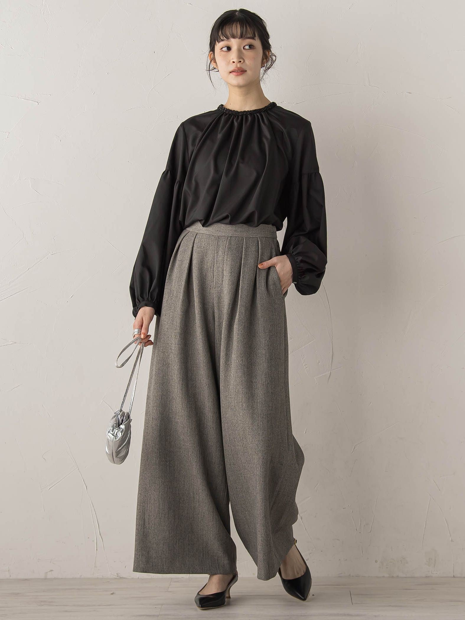 ブレードブラウス≪洗濯機で洗える≫