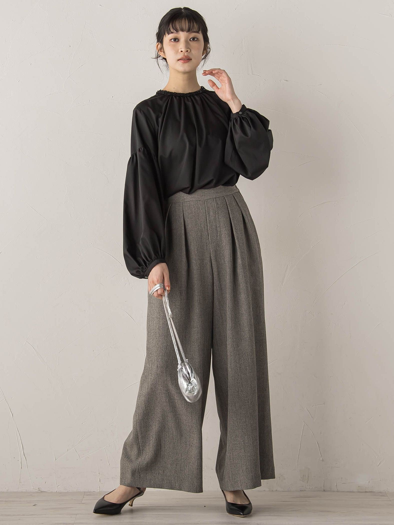 ブレードブラウス≪洗濯機で洗える≫