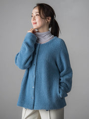 フェザーヤーンニットカーディガン