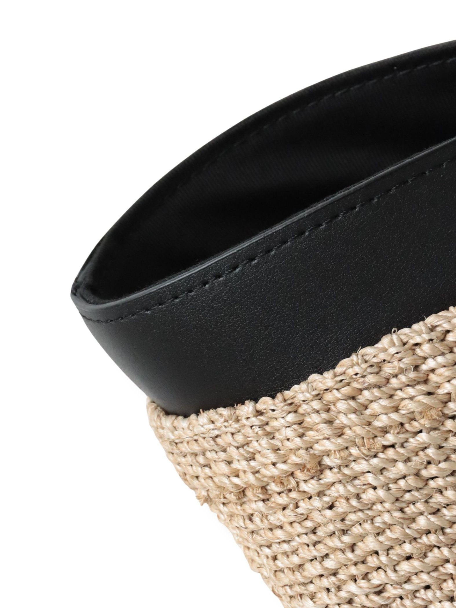 【VIOLAd'ORO】レザーハンドルかごバッグ