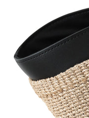 【VIOLAd'ORO】レザーハンドルかごバッグ