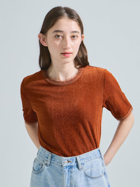 ミニドビーベロアTシャツ≪手洗い可能≫
