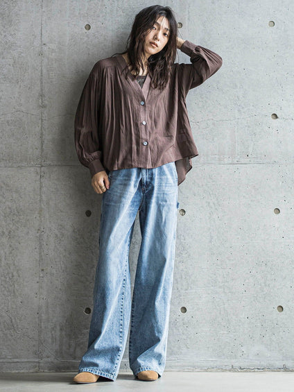2WAYウエストペインターデニムパンツ≪洗濯機で洗える≫