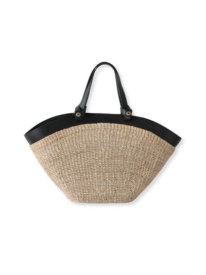 【VIOLAd'ORO】レザーハンドルかごバッグ