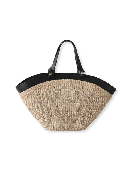 【VIOLAd'ORO】レザーハンドルかごバッグ