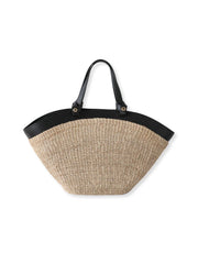 【VIOLAd'ORO】レザーハンドルかごバッグ